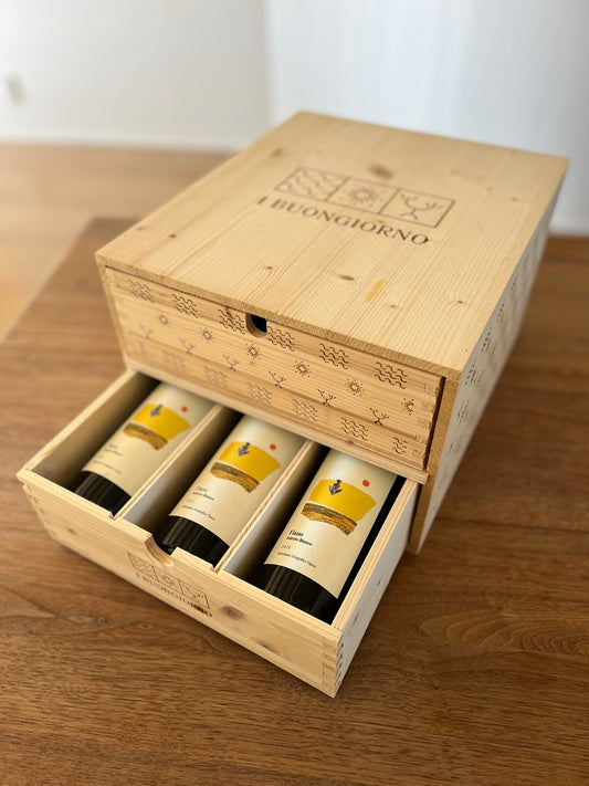 【限定版】木箱付き　イ・ボンジョールノ　フィアーノ6本セット　日本全国送料無料！